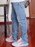 ABLE JEANS【大V褲】新款百搭通勤男士褲子酷爽牛仔褲男 【酷爽】天晴藍 32 /32 曬單實拍圖