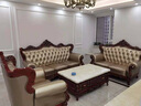 夢(mèng)美斯宣 家具 歐式餐桌椅組合 美式天然大理石長(zhǎng)方形實(shí)木餐臺(tái)椅組合套裝 611 餐椅兩張 1.3m/1.5m餐桌 曬單實(shí)拍圖