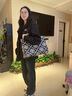 Tory Burch 湯麗柏琦【七夕禮物】 T MONOGRAM 手提托特包女包TB 138919 黑色 001 曬單實(shí)拍圖