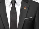 vocacool西服套裝男修身青年正裝職業(yè)裝三件套結(jié)婚禮服上班面試學(xué)生外套 黑色一扣(西服西褲白襯衫黑領(lǐng)帶) L/106-114斤 曬單實(shí)拍圖