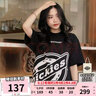 Dickies短袖 男女同款情侶款側身LOGO印花短袖 全棉t恤 黑色 （寬松版型） XS 曬單實(shí)拍圖