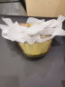 然也（RAE）玻璃碗耐热面碗家用饭碗琥珀色圆盘碗碟套装学生汤碗可微波炉餐具 6.8英寸汤碗（4只） 实拍图