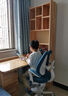 畔敘豆實木書桌書架一體書柜組合轉(zhuǎn)角電腦桌寫字桌學習桌兒童拐角書桌 140*110清漆右書架 曬單實拍圖