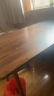 费林斯曼餐桌椅组合家用小户型桌子饭桌仿实木快餐公寓出租房餐厅北欧简约  60*120胡桃色【单桌】加固款 140cm /120cm（实际见图片说明） 实拍图