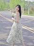 RUIQIUER夏裝法式連衣裙女裝夏天氣質(zhì)套裝兩件套裙子女夏季2025新款衣服 套裝 M 曬單實(shí)拍圖
