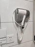 英特漢莎 酒店賓館浴室衛(wèi)生間家用電吹風(fēng)機(jī)壁掛墻吹風(fēng)筒干發(fā)器護(hù)發(fā)冷熱風(fēng) 升級銀+1220W+涼熱風(fēng)可調(diào)+免打孔 曬單實拍圖