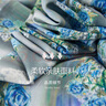 德瑪納（dme）【花瑤縐印花裙】春秋立領(lǐng)收腰木耳邊連衣裙女 曬單實(shí)拍圖