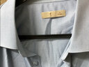 才子（TRIES）【易打理】襯衫男長(cháng)袖秋易打理商務(wù)輕正裝長(cháng)絨棉休閑白色襯衣 淺藍色 XL 40(175/92A) 曬單實(shí)拍圖