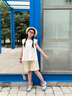 優(yōu)優(yōu)1點(diǎn)（Yoyo one）女童夏裝套裝2025新款兒童短袖短褲兩件套韓范洋氣中大童夏季童裝 9992白色18509卡其色【套裝】 150 曬單實(shí)拍圖
