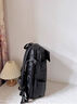 韞舜 書(shū)包 高中生學(xué)生筆記本雙肩包摩托車(chē)背包男商務(wù)通勤出差旅行包  黑色 曬單實(shí)拍圖