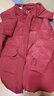 MARKYINXIANG高檔輕奢品牌中長(zhǎng)款羽絨服女新款韓版收腰小個(gè)子新國(guó)標(biāo)羽絨女外套 DH9230 茵曼  紅色 M （130斤-150斤） 曬單實(shí)拍圖