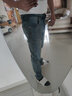 尊栩牛仔褲男小腳2025秋季新款青年休閑百搭彈力修身牛仔長(cháng)褲男褲 136藍色 32 曬單實(shí)拍圖
