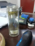 萬(wàn)象（WANXIANG）玻璃杯雙層泡茶杯子女生帶茶漏茶葉杯辦公室泡茶杯男士杯商務(wù)水杯 鈦銀色 V199L-350ml 曬單實(shí)拍圖