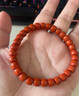 綠儂珠寶 九口料南紅直切桶珠手串滿(mǎn)色滿(mǎn)肉單圈手鏈男女款生日禮物 【包漿料】直徑約11mm單圈/證書(shū) 曬單實(shí)拍圖