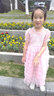 G.DUCKKIDS童裝夏裝短袖連衣裙2025新款3歲時(shí)尚兒童4歲女童洋氣甜美公主裙子 粉色 130 cm 身高130cm 曬單實(shí)拍圖