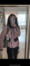 Teenie Weenie小熊女裝秋冬巴恩風(fēng)收腰休閑棉服撞色夾克保暖外套女 淺粉色 M (165) 曬單實(shí)拍圖