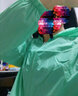 珞妮防曬衣女夏裝新款女裝寬松防曬服韓版空調衫透氣沙灘服薄款外套女 綠色 M 建議90-110斤 曬單實(shí)拍圖