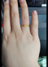 兆亮黃金戒指女 足金麥穗女戒活口可調(diào)節(jié)求婚戒結(jié)婚戒 送女友禮物 2.20克 曬單實拍圖