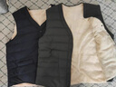 花花公子馬甲男中老年加絨加厚爸爸秋冬裝背心大碼冬季中年保暖坎肩馬夾男 黑色 XL 曬單實(shí)拍圖