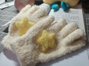 雪倫朵手套冬季女保暖防寒針織毛線(xiàn)手套2025年新款韓系戶(hù)外騎行棉手套 奶黃色 曬單實(shí)拍圖