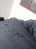 步行龍冬季男裝棉衣加絨厚款棉襖翻領(lǐng)大碼棉服外套1855 黑藍(lán)色 M (適合110斤-125斤) 曬單實(shí)拍圖