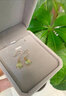 Lescreation莉薩珠寶5.5克拉天然葡萄石耳墜18K金水滴型綠色寶石耳飾彩寶 18K金5.5克拉葡萄石耳環(huán) 曬單實(shí)拍圖