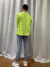 NASA RHUDE破洞直筒牛仔褲男士寬松九分男夏季時尚牛仔褲夏天休閑褲子男裝 復(fù)古藍(lán) XL (130-155斤) 曬單實拍圖