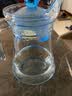 法國弓箭樂美雅玻璃冷水壺涼水壺扎壺家用大容量水壺飲料果汁壺水杯套裝 鴨嘴壺藍色(1.3L) 曬單實拍圖