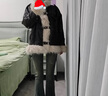 燦圖美式高街微喇牛仔褲子女款秋冬季高腰顯瘦馬蹄褲設(shè)計(jì)感毛邊喇叭褲 水泥灰 M 曬單實(shí)拍圖