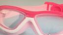 COCOLIC兒童大框鍍膜泳鏡防水防霧男女童高清3-12歲CO-9100-016棉花糖粉 曬單實(shí)拍圖