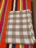 Amscan日式全棉纱布毛巾被 三层水洗纱布航空毯夏凉空调薄被午睡办公毯 蓝色巧格 150x200cm 实拍图