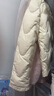 范思藍恩輕薄短款小香風(fēng)羽絨服女秋冬2024新款圓領(lǐng)時(shí)尚外套14103 梔子白 XS 曬單實(shí)拍圖