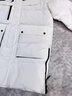 鴨鴨中長款羽絨服男2025冬季最新款防風(fēng)保暖加厚情侶款寬松連帽厚外套 米白色 XL 曬單實(shí)拍圖