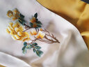 憶元錦繡蘇州刺繡圍巾女桑蠶絲絲綢絲巾送媽媽生日禮蘇繡真絲披肩商務(wù)禮品 艷壓群雄-米白金 曬單實(shí)拍圖