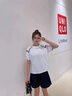UZSC拼接白色棉女T恤短袖女士設(shè)計(jì)感小眾夏季新款寬松別致半袖上衣 白色 均碼 L 適合121-140斤 曬單實(shí)拍圖