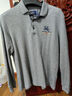 皮爾卡丹男士長(cháng)袖t恤純棉帶領(lǐng)長(cháng)袖衛衣男春秋薄款打底衫寬松上衣2024新款 8818灰色 L 170碼【125-140斤】 曬單實(shí)拍圖