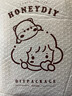 哈尼手工（HoneyDIY）哈尼 平安符手工刺繡diy自繡平安福情侶掛件送男友禮物鑰匙扣 小貓款-鑰匙扣 曬單實(shí)拍圖