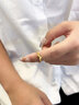 中國黃金（CHINA GOLD）黃金戒指女新款足金蝴蝶結戒指開(kāi)口調節指環(huán)結婚送女朋友生日禮物 足金戒指 約2.1g 曬單實(shí)拍圖