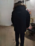 波司登（BOSIDENG）冬季極寒羽絨服鵝絨于適同款男女情侶款短款大毛領(lǐng)外套 黑色8056 1 XL 175/96A 體重約140-160斤 曬單實(shí)拍圖