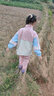 芭梵鼠童裝女童套裝春秋裝2022新款兒童休閑運動(dòng)兩件套中大童春秋季外套褲子帥氣女孩衣服3-12歲潮潮 藍袖子粉色【兩件套】 130碼【建議身高1.2米左右】 曬單實(shí)拍圖