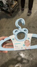 世紀寶貝（babyhood）新生兒小衣架 兒童褲架衣服撐子 嬰兒用品寶寶小孩塑料小衣架 衣架（10支）藍色 曬單實(shí)拍圖