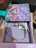 周大生莫奈花園黃金轉(zhuǎn)運(yùn)珠手鏈女足金睡蓮花3D硬金手繩七夕禮物送女友 黃金睡蓮轉(zhuǎn)運(yùn)珠-配主圖款紫色手繩 金重約1.00g 曬單實(shí)拍圖