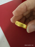 周六福（ZLF）黃金戒指男女款足金999福字活口指環(huán)百福戒 計價(jià) 12號 - 5.74g 曬單實(shí)拍圖