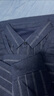 羅蒙（ROMON）加厚假兩件針織衫秋冬中青年翻領(lǐng)長(zhǎng)袖t恤打底保暖內(nèi)搭毛衣爸爸裝 3Z542F09藏青 L (175) (建議135-155斤) 曬單實(shí)拍圖