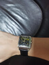 冠琴（GUANQIN）手表男士時(shí)尚多功能潮新款石英表皮帶防水方形品牌生日禮物送男友 精鋼黑面 曬單實(shí)拍圖