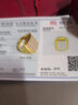 K寶黃金戒指男士金鑲玉男戒和田玉白玉戒指999足金戒指方戒父親節禮物 足金和田玉戒指金重約12克 曬單實(shí)拍圖