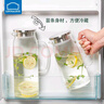 樂扣樂扣玻璃冷水壺帶把手耐熱高溫涼水壺家用涼白開水杯大容量花茶泡茶壺 冷水壺【1.2L】 曬單實拍圖