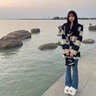 小野七天毛呢外套中長款韓版復(fù)古格子大衣女秋冬毛呢西裝高級感氣質(zhì)大衣 格子毛呢外套【S】 曬單實拍圖