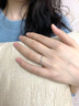 CRD克徠帝【現(xiàn)貨閃發(fā)】星光18K金鉆戒女鉆石戒指婚戒求婚戒指 PT950鉑金 共約25分 曬單實(shí)拍圖