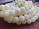 珍珠雨白玉菩提根高密自然順白男女手鏈手串散珠 素珠裸珠108顆佛珠念珠 圓珠13mm 曬單實(shí)拍圖